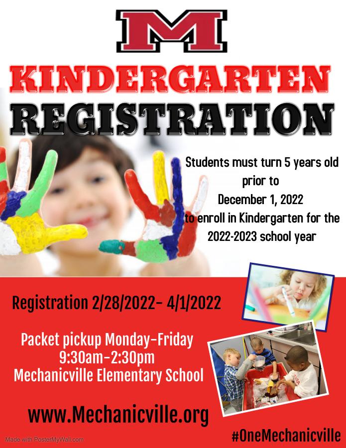 Kindergarten Registration!! Mechanicville City School District