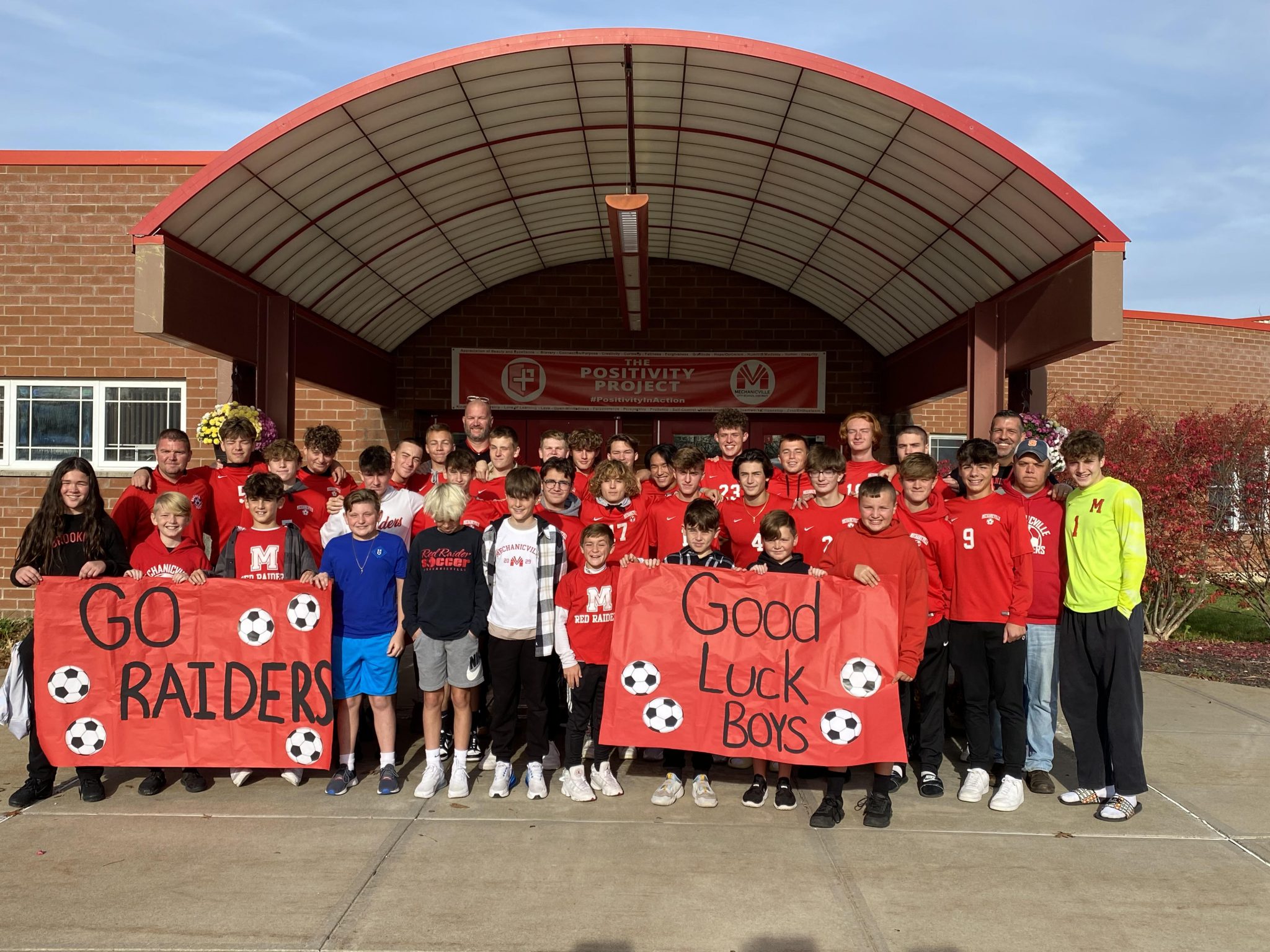 Varsity Boys Soccer Team at the ES! Mechanicville City School District