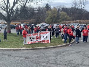 Boys Soccer Team sendoff.