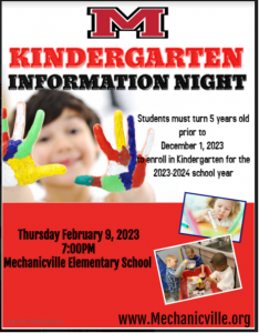 Kindergarten Information night
