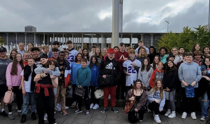 Group of students standing near University at Albany
