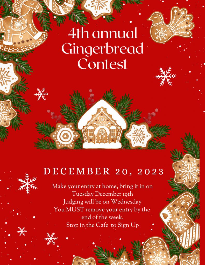 Gingerbread Contest Flyer