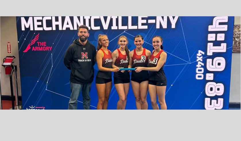 MCSD Girls 4X400 Relay Team finishing 3rd at the Millrose Games Trials in NYC!