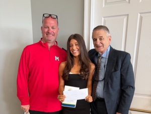 Photo of Mechanicville Senior Molly DiSiena who was recognized and awarded a $500 scholarship at the SAANYS Region 6 Leadership Breakfast on May 18, 2026